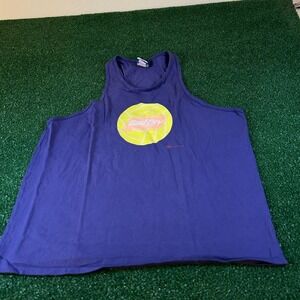 Vintage Budweiser Bud Dry Tank Top Sleeveless Graphic 1991 Blue Mens Extra Large